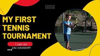 7 year old’s first tennis tournament | Zac Davidoff