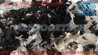 China WANROOETECH manufactures car tire shredder,industrial tire shredder for scrap tire shredding