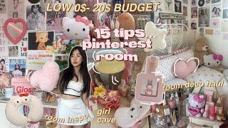  How to make your room *AESTHETIC* (on a low budget) ౨ৎ your PINTEREST ROOM ERA ft. temu room haul