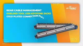 24-Port Cat6A Patch Panel : High Performing Patch Panels