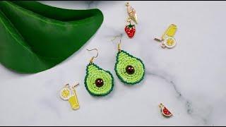 Boucles d'oreilles Avocado - PandaHall #craft #diy #frpandahall