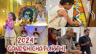 Handmade Eco Friendly Bappa ka Aise kiya swagat !| Ganesh chaturthi 2024 | Bappa Ki sthapana