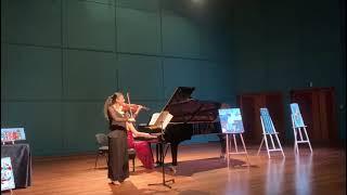 Ani Umedyan violin, Kseniia Vokhmiianina piano. Singapore, Esplanade Recital studio, Aug 2022