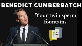 Benedict Cumberbatch reads a letter to a man blow-drying his balls at the gym