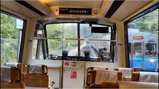 【キンメ電車で行く！JR伊東線全区間前面展望】熱海→〜→伊東駅区間（伊豆急2100系R-3編成『リゾート21・Izukyu KINME Train』・1653M）2022.10.30