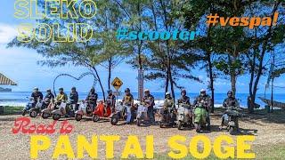 SERUNYA NAIK VESPA KE PANTAI SOGE PACITAN #vespa #scooter #pantai #vespaviral