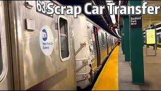 ⁴ᴷ⁶⁰ Decommissioned NYC Subway R46 and R142 Cars being Transferred to Concourse Yard