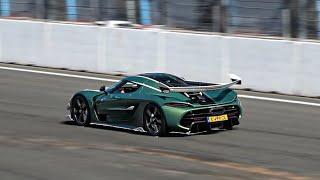 $3.5 Million Koenigsegg Jesko Attack Plus - Accelerations and Driving on Track!