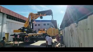 XCMG SQZ7000 Knuckle Boom Lorry Crane Debut in Singapore