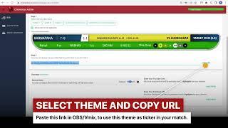 How to use Score Ticker Admin in CricHeroes Live Stream