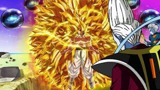 Goku transformed in Super Saiyan 100