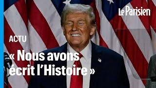 «Merci de m’avoir élu 47e président des États-Unis», clame Donald Trump