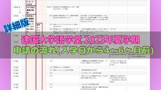 【建国大学語学堂】申請の流れ/時系列(詳細版)入学の4〜6ヶ月にしたこと