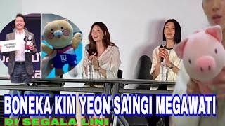 BONEKA MEGAWATI POPULER DI KOREA KIM YEON BEREAKSI