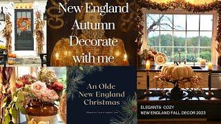 Elegant and cozy Fall decorate with me, Christmas subscription box update, Run-in with a skunk