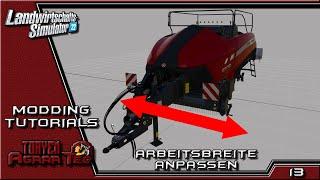 LS22 - Modding Tutorials - E12 - Arbeitsbreite anpassen