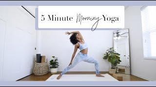 ️ 5 MINUTE MORNING YOGA for People Who Are "Too Busy For Yoga"