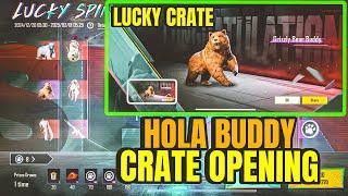 Hola Buddy Crate Opening BGMI | New Hola Buddy Crate Opening | Bear Companion Crate opening