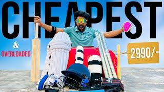 INDIA’S FIRST Cheapest and Overloaded Cricket Kit | Worth ₹2990/- ( 8-13 Years )