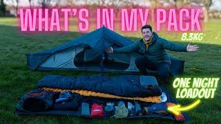 WHATS IN MY ATOM PACK | LIGHTWEIGHT WILD CAMPING / BACKPACKING KIT UK (3/4 seasons 0 degrees)
