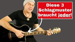 Die wichtigsten 3 Schlagmuster für Gitarre