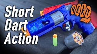 Rekt Jury Foam Dart Blaster Revolver Blasts Short Darts | Play Rekt