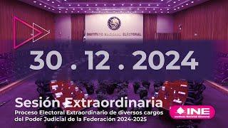 Sesión Extraordinaria del Consejo General (31/12/2024)