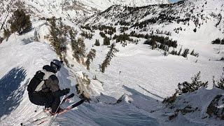 High-speed Death Chute sends, Snowbird, 3/18/2024