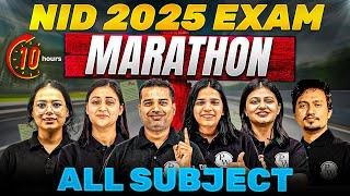 NID 2025  | 10-Hour Non-Stop Marathon  | Master All NID Subjects in One Day 