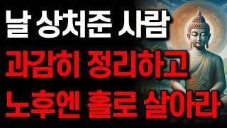 나를 아프게 하는 인연 과감히 정리하고 남은 인생 새롭게 시작하라 I 노후에 혼자가 행복한 이유 I 잠 잘 때 듣는 명언 I 부처님 말씀 I 인생 지혜 I 오디오북