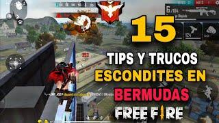 15 MEJORES LUGARES PARA CAMPEAR EN EL MAPA DE BERMUDAS FREE FIRE/ TIPS,TRUCOS Y ESCONDITES 2022