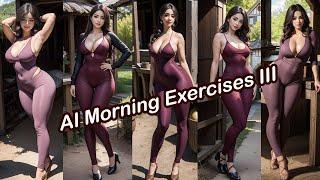 Morning Exercises of Villagers III, Lookbook, 4K HDR AI artwork