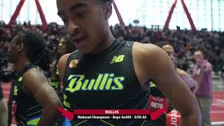 Quincy Wilson Anchors Bullis to US HS 4x4 Record at New Balance Nationals Indoor [Full Race Replay]