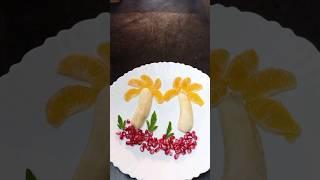 plate decoration idea with fruits #viral #youtubeshorts