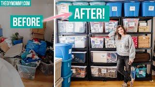 REAL storage organization that's simple and practical! BEFORE & AFTER
