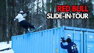 Zeb Powell SHREDS the Dark Park | Red Bull Slide-In Tour at Darkside Snowboards