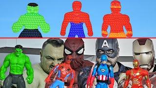 Superheroes Play With Toys Compilation