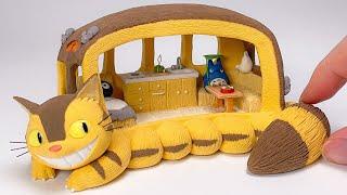 DIY Miniature Catbus RV( My Neighbor Totoro) - Polymer Clay Tutorial