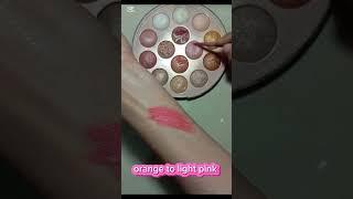 Lipstick hack color orange to light pink #lipsticklover #lipstick #lipstickhacks #lips #shortchan