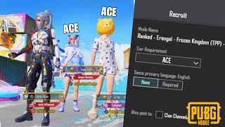 *Recruiting* Ace Tier Players into Random Squad | PUBG MOBILE