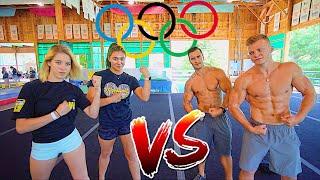 FLIPPING GAME VS OLYMPIC GYMNAST!