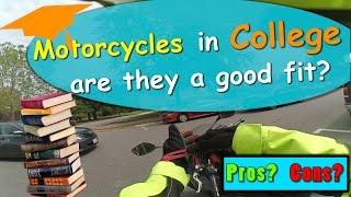 Having a Motorcycle in College  | Pros & Cons of Riding to School