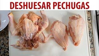 Cómo deshuesar pechugas de un pollo entero