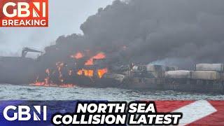 Oil Tanker Crash: 32 Casualties Reported As Ships Engulfed in FIREBALL North Sea Collision | LATEST