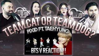 V of BTS "Team Cat or Team Dog - Pixid" - Reaction - Tae's acting in this one  | Couples React