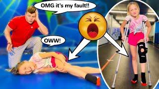 I GOT INJURED WITH INSANE ACROBAT! ft. Shark **He freaked out!** #lillyk #injured