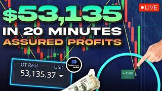 $53,135 PROFIT IN 20 MINUTE [LIVE TRADING] - INSANE BINARY TRADING STRATEGY WITH ASSURED PROFITS