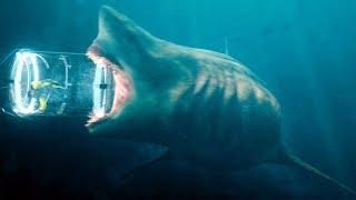 Megalodon vs Shark Cage Scene - The Meg (2018) Movie Clip HD