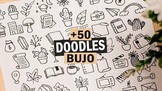 +50 DOODLES PARA BULLET JOURNAL | ÍCONOS FÁCILES para bujo.