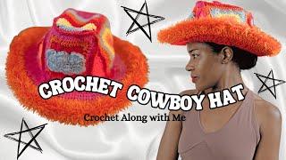 Making a Crochet Cowboy Hat | Crochet Vlog